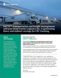 CXI Trucking Case Study - Carrier Logistics