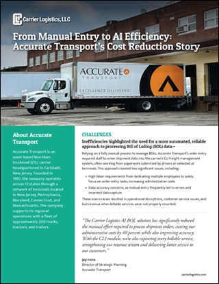 Accurate Transport Case Study